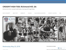 Tablet Screenshot of crossfithightide.com